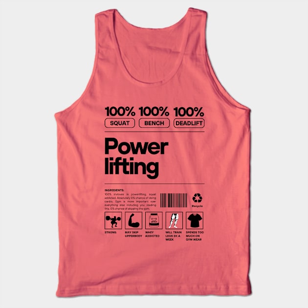 Powerlifting Tank Top by AniTeeCreation